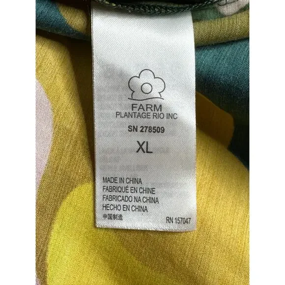 Farm Rio x Anthropologie Bold Printed One Shoulder Dress XL - Picture 15 of 16